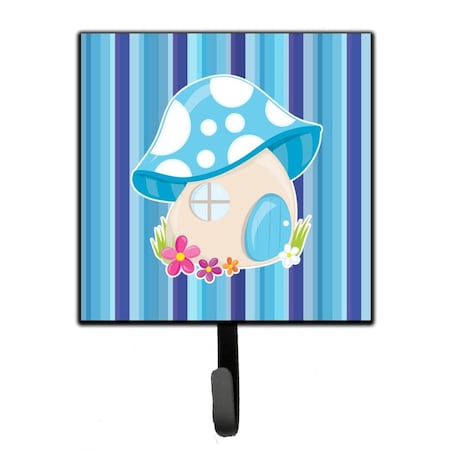 Jensendistributionservices Fairy House Blue Stripes Leash or Key Holder MI1715433
